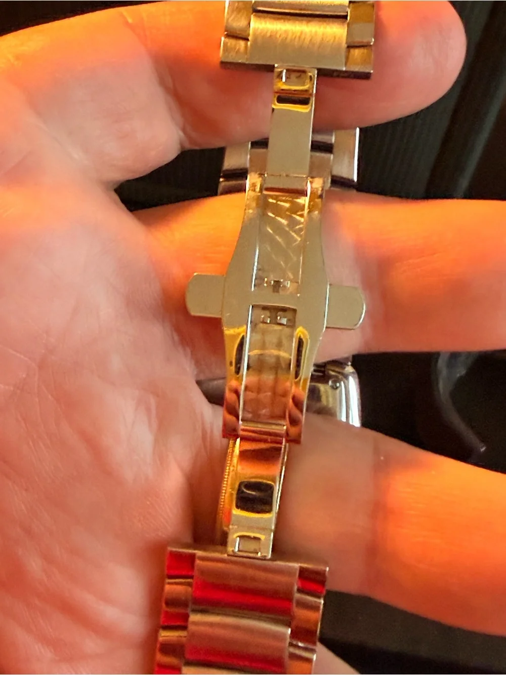 Gucci Stainless Steel Watch with Red Accents